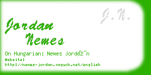 jordan nemes business card